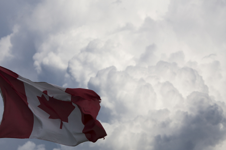 Prairie Storm Clouds ominous weather Saskatchewan Canadaの写真素材
