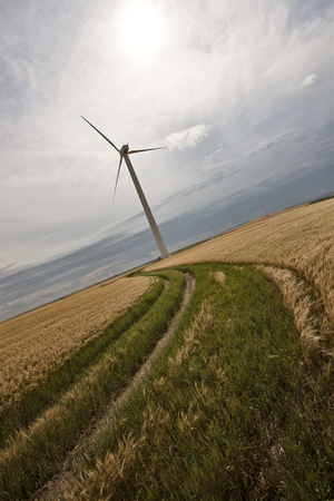 Prairie Storm Clouds ominous weather Saskatchewan Canadaの写真素材