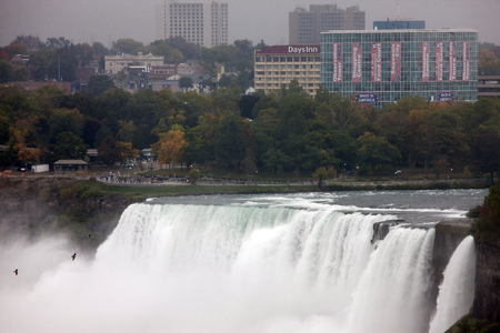 Niagara Falls Daytime Ontario New York Canada USAのeditorial素材