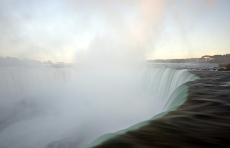 Niagara Falls in Ontario Canada cascading waterの写真素材