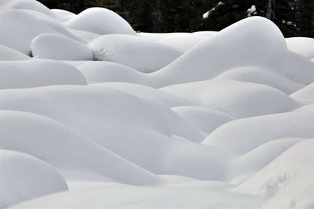 Mountain Snow Moguls Winter Alberta Canada cold