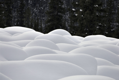 Mountain Snow Moguls Winter Alberta Canada cold