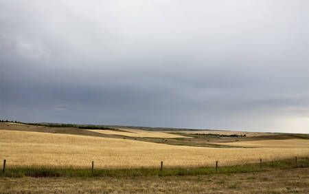 Storm Clouds Canada rural countryside Prairie Scene
