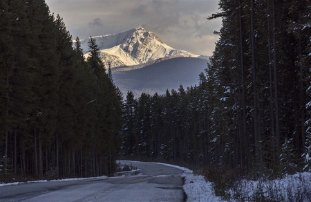 Rocky Mountains Winter Fall Kananaskis Banff Canadaの写真素材