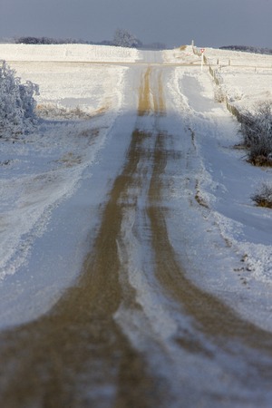 Winter Frost Saskatchewan Canada ice storm dangerの写真素材