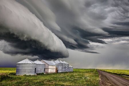 Prairie Storm Canada summer rural major structure Saskatchewan