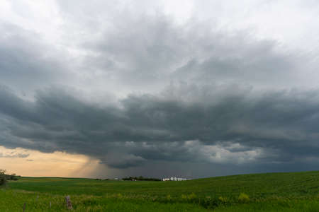 Prairie Storm Canada in Saskatchewan Summer Cloudsの写真素材