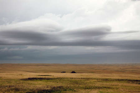 Prairie Storm Canada in Saskatchewan Summer Cloudsの写真素材