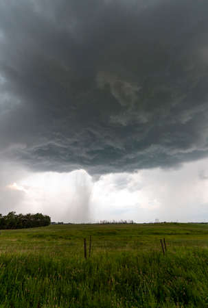 Prairie Storm Canada in Saskatchewan Summer Cloudsの写真素材
