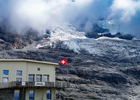 Alpenhuette scenery, Switzerlandのeditorial素材