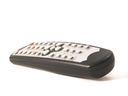 remote control for tv or dvd player with white backgroundの写真素材