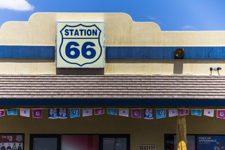 Route 66 Gas Station somewhere in Nevadaのeditorial素材