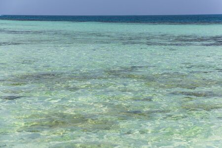 Turquoise water four islands at Koh Lanta, Thailandの写真素材