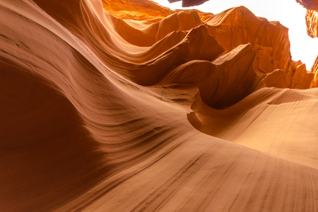 Inside colorful lower antelope canyon, Arizona, USA