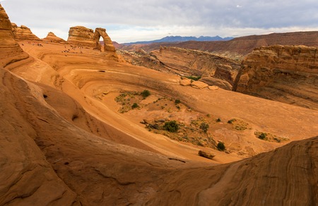 Landscape of Delicate Arch in Utah, USA