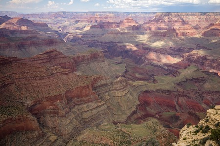 View over the Grand Canyon landscape, Arizona, USAの写真素材