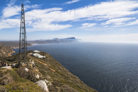 Cape Point View over sea, South Africaの写真素材