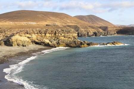 Coast of Ajuy on sunset light, Fuerteventura