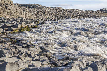 Dettifoss massive waterfall in the north of iceland