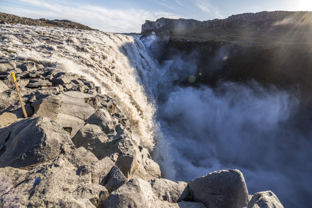 Dettifoss massive waterfall in the north of iceland