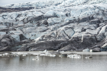 White Glacier lagoon in Iceland