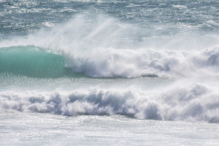 Big waves in cape town on a sunny day