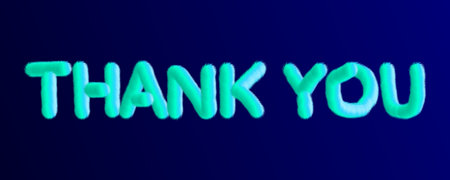 Fluffy and furry thank you uppercase alphabet, font made of fur texture for poster printing, branding, advertising and graffiti mural artのイラスト素材