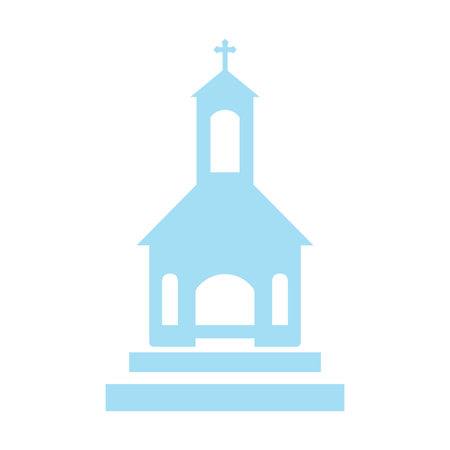 Church Flat Icon Vector Illustrationのイラスト素材