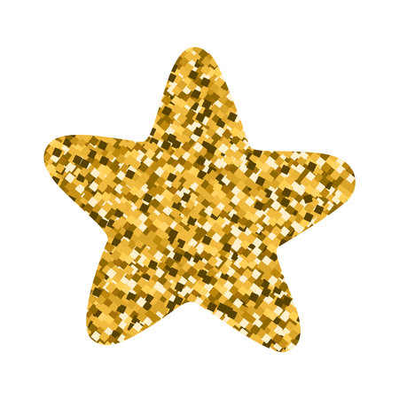 Gold Glitter Starのイラスト素材