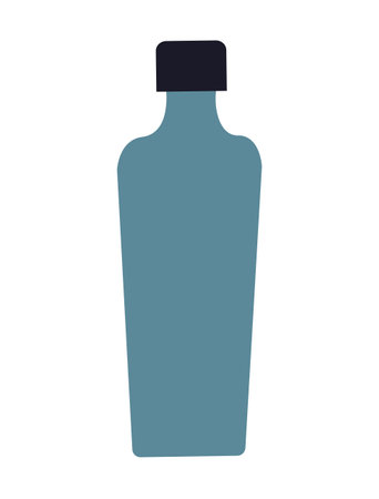 Blue Doodle Bottle Iconのイラスト素材