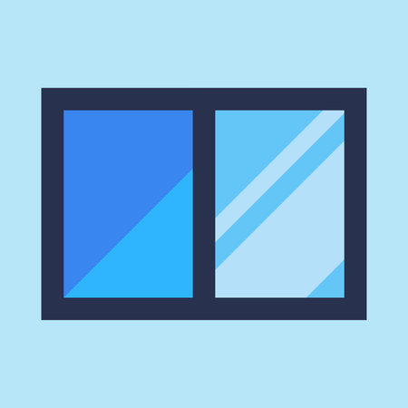 Blue Closed Window Iconのイラスト素材