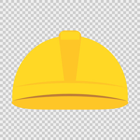 Construction Safety Yellow Helmet Iconのイラスト素材
