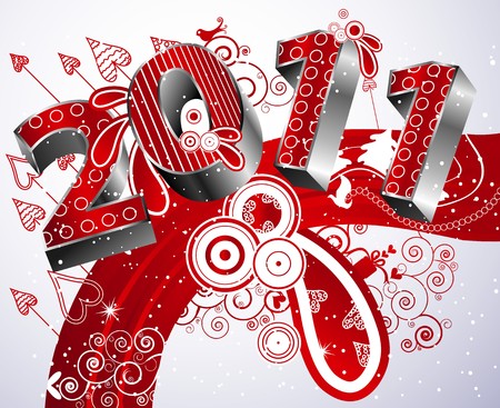 Festive Winter Type 2011のイラスト素材