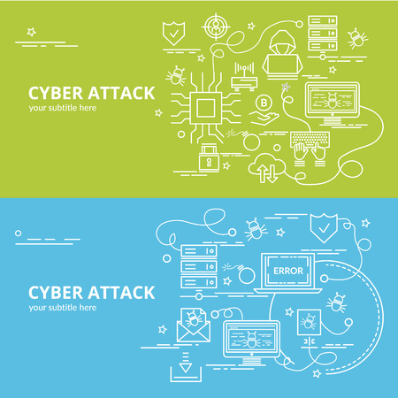 Flat colorful design concept for Ddos Attack. Infographic idea of making creative products.
Template for website banner, flyer and poster.のイラスト素材