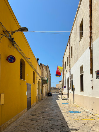 The city in the region of Puglia in southern Italy,is a typical Mediterranean landscape.It exudes a sense of history,traditional southern Italian flavor,filled with sunshineの写真素材