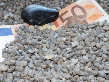 euro and stoneの写真素材