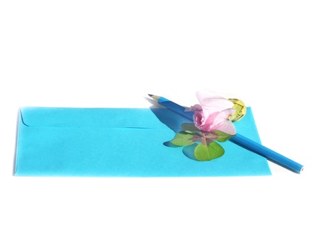 pensil and cardの写真素材