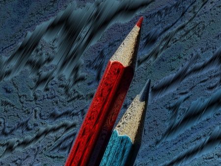 many colored pencilsの写真素材