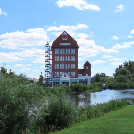 architecture, mecklenburg-vorpommern, hanseatic city, demmin, July 2020のeditorial素材