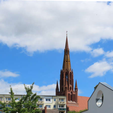 architecture, mecklenburg-vorpommern, hanseatic city, demmin, July 2020のeditorial素材