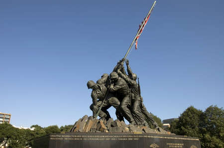 Washington, DC, USA - June 24, 2007   Jima Memorial dedicated to the U S  Marines corps in Arlington National cemetery, VAのeditorial素材