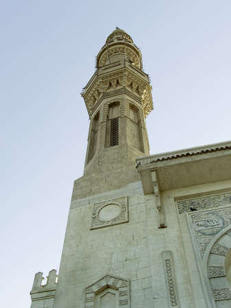 Perspective view of a mosque near Edfu, Egypt, Africaの写真素材