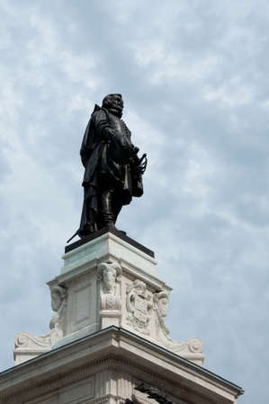 Samuel de Champlain monument, the founder of Quebec city. Canadaの写真素材