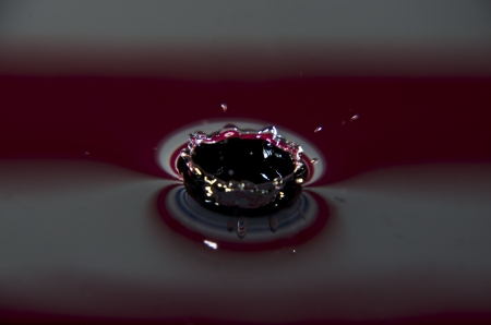 drop of water redの写真素材