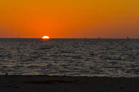 Sunset in Mahajanga (Majunga), Madagascarの写真素材