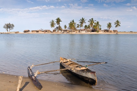 The vezo village of Belo sur Mer, western Madagascarの写真素材