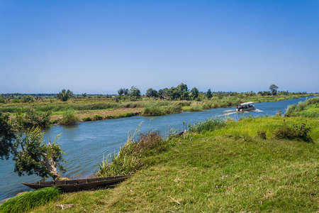 The Pangalanes channel, eastern Madagascarの写真素材