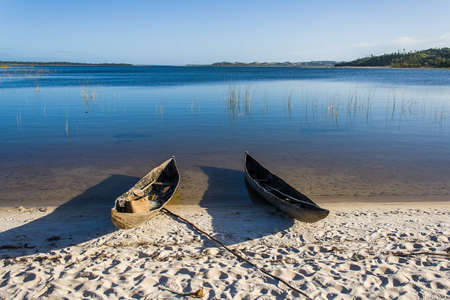 The Pangalanes channel, eastern Madagascarの写真素材