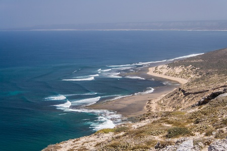 The cliffs of Cape Sainte Marie, marking the southern point of Madagascarの写真素材