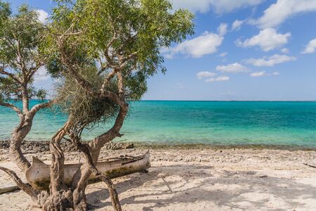 Seascape on the lagoon of Andavadoaka, southwestern Madagascarの写真素材